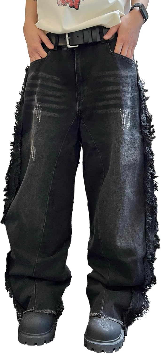 Men's Baggy Patchwork Jeans