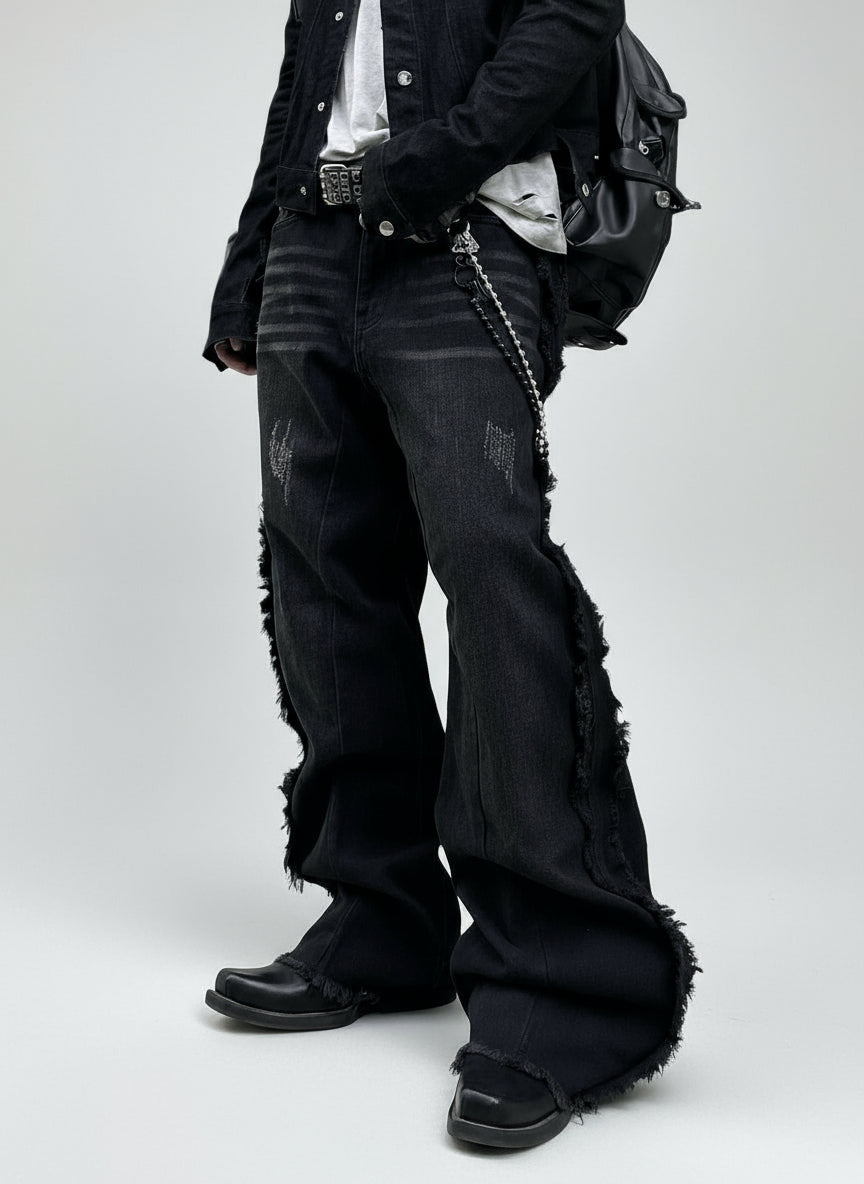Men's Baggy Patchwork Jeans