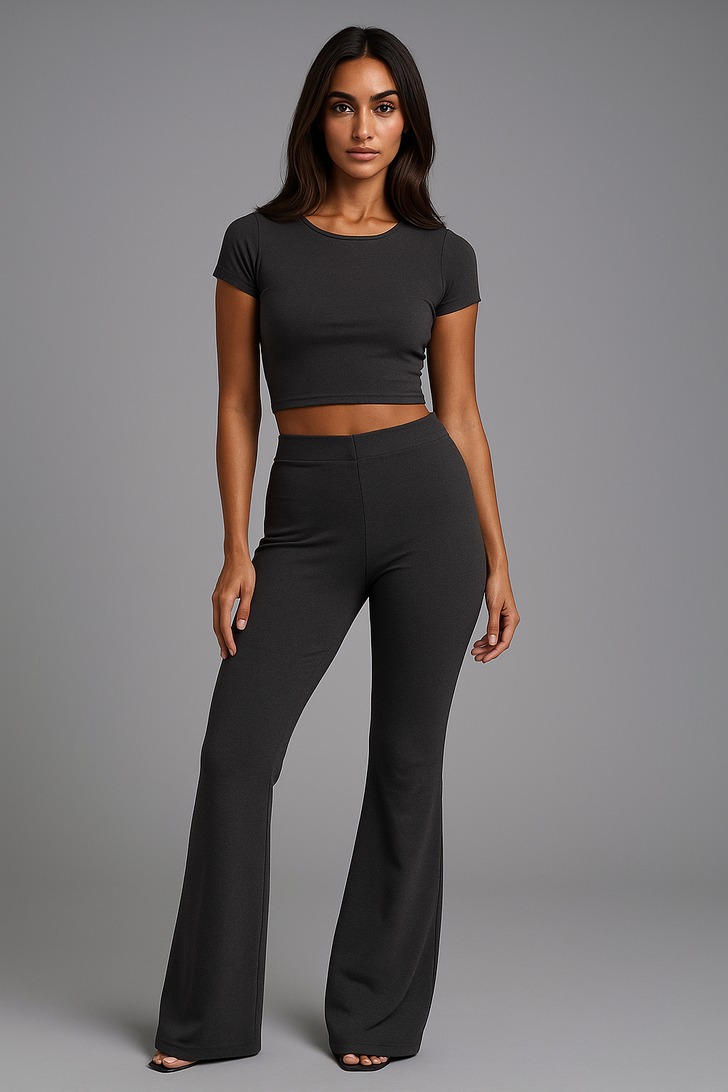2-Piece Short Sleeved Flare Set